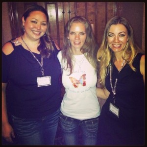 with Addison Moore and Jodi Murphy at the Summer Lovin' Indie Reader Party (July 2013) - Jodi was my very first assistant! :)