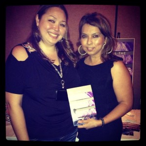 with one of my friends, Belkis, at the Summer Lovin' Indie Reader Party in Pomona, CA (July 2013)