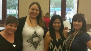 with Kimi Flores, Lorenz Font and Jennifer Garcia, some of my local author girlfriends, at the Burbank Library authors event in Oct 2014