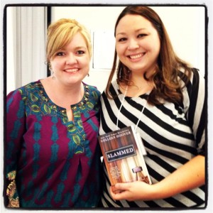 with Colleen Hoover at my first signing ever! :D I attended as a reader and assistant (April 2013)