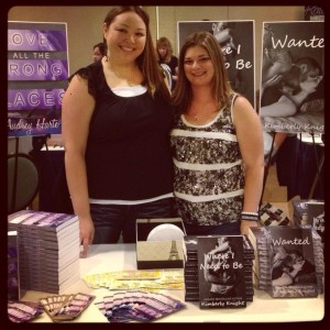 Our very first signing! Me with my BFFL Kimberly Knight. We shared our very first table! :)